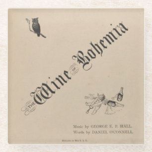 Dessous-de-verre En Verre Vin de Bohême - Dessous de verre en verre