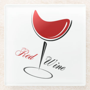 Dessous-de-verre En Verre Vin rouge