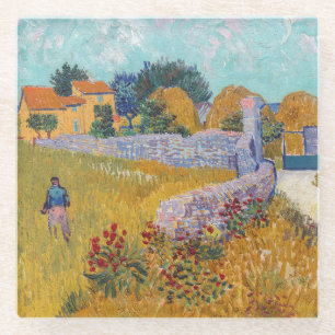 Dessous-de-verre En Verre Vincent van Gogh - Ferme en Provence