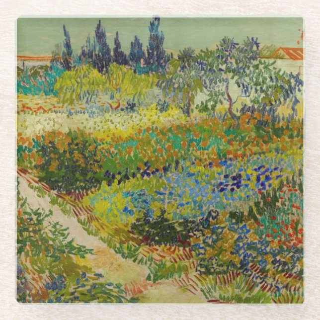 Dessous-de-verre En Verre Vincent Van Gogh Garden (Devant)