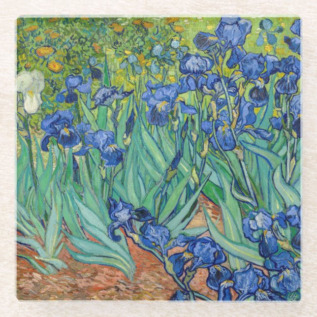 Dessous-de-verre En Verre Vincent Van Gogh - Irises (Devant)