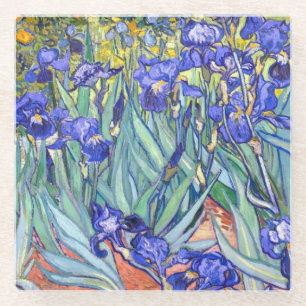 Dessous-de-verre En Verre Vincent Van Gogh Irises Floral Vintage Fine Art