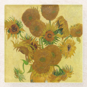 Dessous-de-verre En Verre Vincent van Gogh - Vase avec quinze tournesols