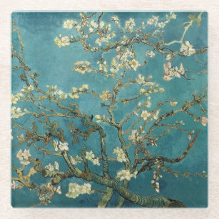 Dessous-de-verre En Verre Vintage Van Gogh Almond Blossom