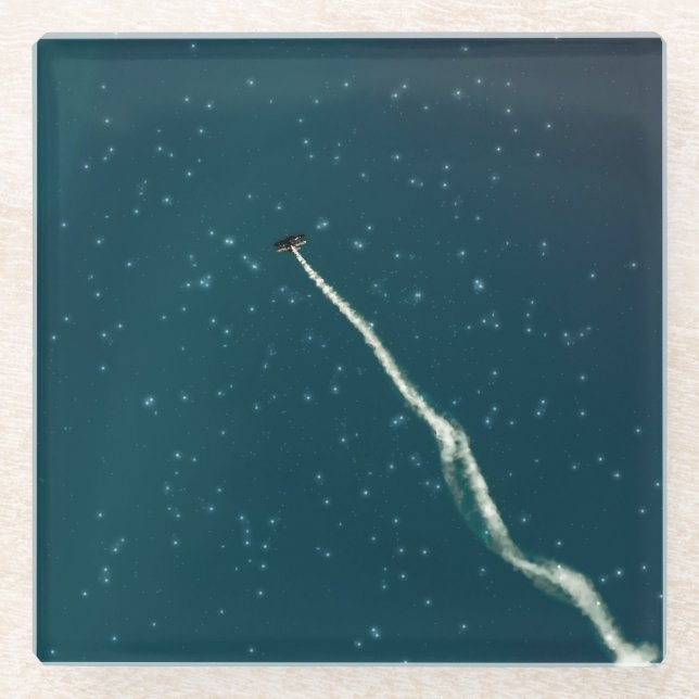 Dessous-de-verre En Verre Visez les étoiles (Devant)