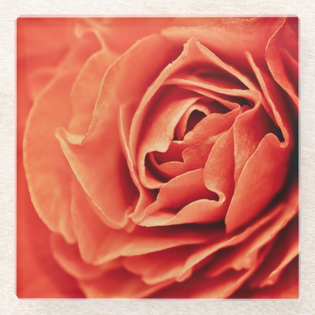 Dessous-de-verre En Verre vivant rose (Devant)