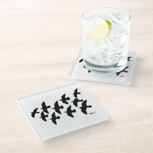 Dessous-de-verre En Verre Vol de pigeons