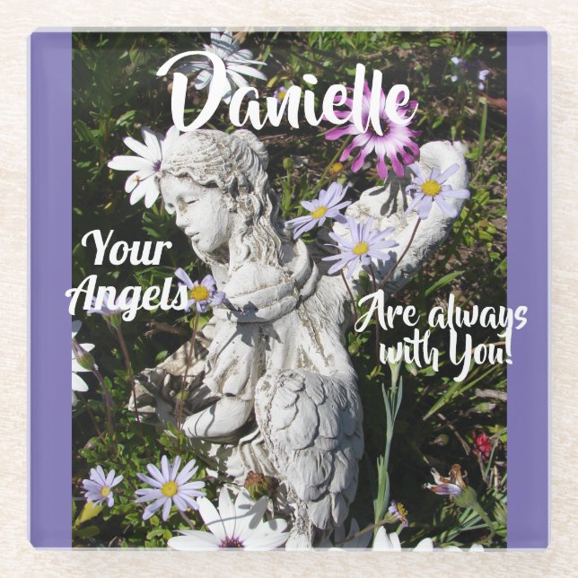 Dessous-de-verre En Verre Vos anges sont toujours avec vous Floral Angel (Devant)