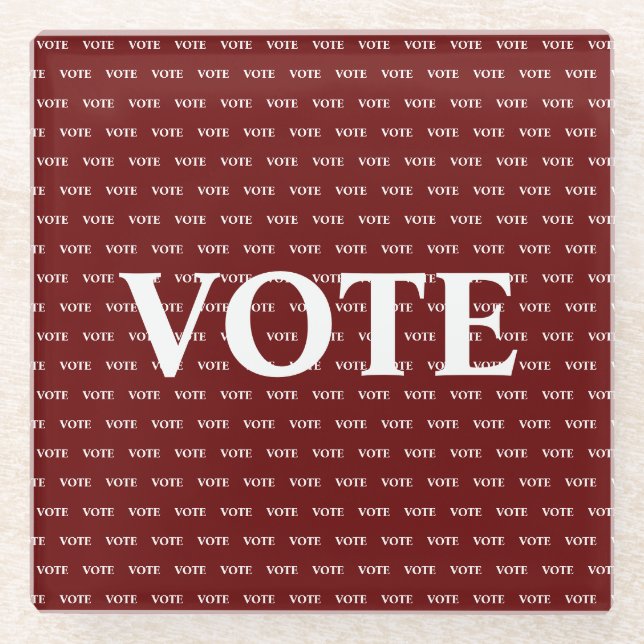 Dessous-de-verre En Verre Vote (Devant)