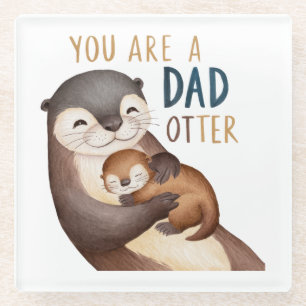 Dessous-de-verre En Verre Vous êtes papa Otter