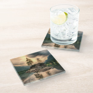 Dessous-de-verre En Verre Voyages nature - Montagnes d'eau Paysage