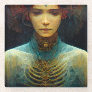 Dessous-de-verre En Verre Vue interne Imaginaire Sci-Fi