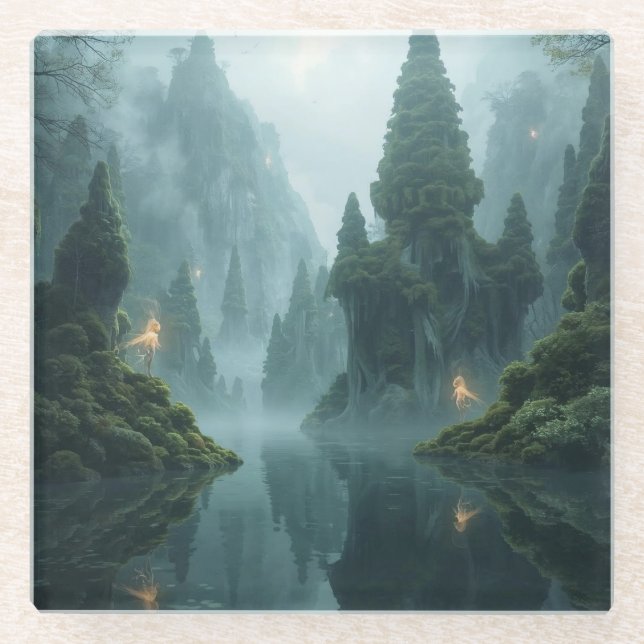 Dessous-de-verre En Verre Where Winged Spirits Wander (Devant)