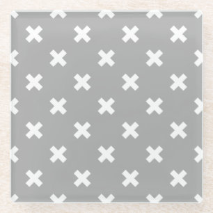 Dessous-de-verre En Verre White cross stitches