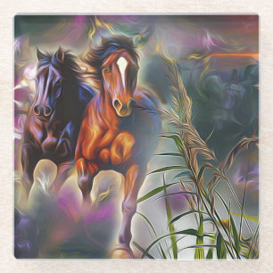 Dessous-de-verre En Verre Wild gallop