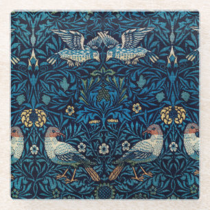 Dessous-de-verre En Verre William Morris Blue Birds Tapestry Classic