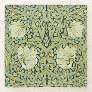 Dessous-de-verre En Verre William Morris design, Pimpernel,