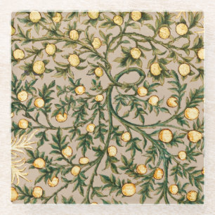Dessous-de-verre En Verre William Morris Floral Fruit Garden Fleur Classique