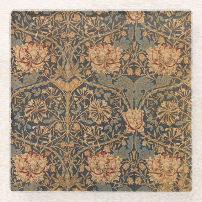 Dessous-de-verre En Verre William Morris Honeysuckle Rich Wallpaper (Devant)