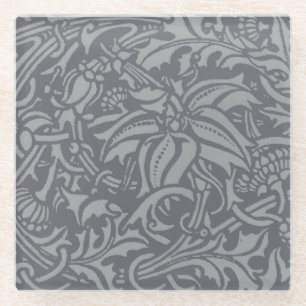 Dessous-de-verre En Verre William Morris Thistle Fond d'écran floral