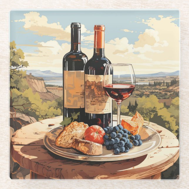 Dessous-de-verre En Verre Wine Lover (Devant)
