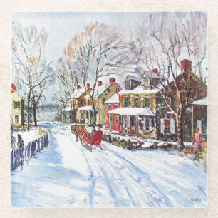 Dessous-de-verre En Verre Winter Wonderland