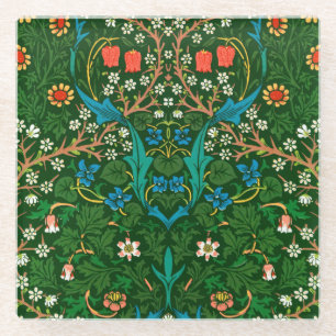 Dessous-de-verre En Verre WM Morris Blackthorn Motif Art nouveau