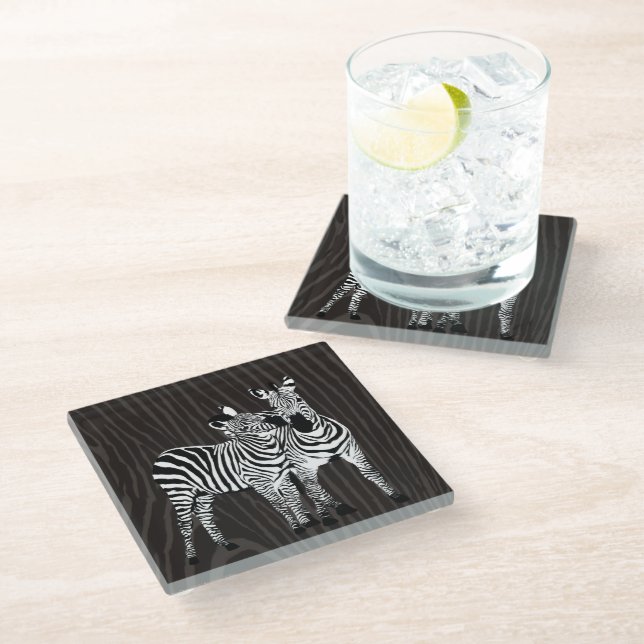 Dessous-de-verre En Verre Zebra Play (Incliné)