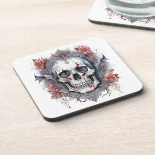 Dessous-de-verre Enchanter Halloween Vampire Crâne Art