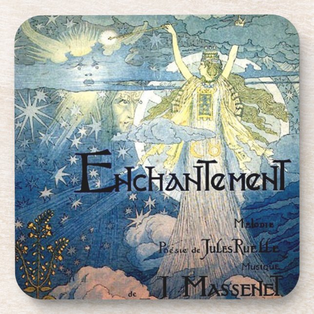 Dessous-de-verre Enchanter magie Art nouveau (Devant)