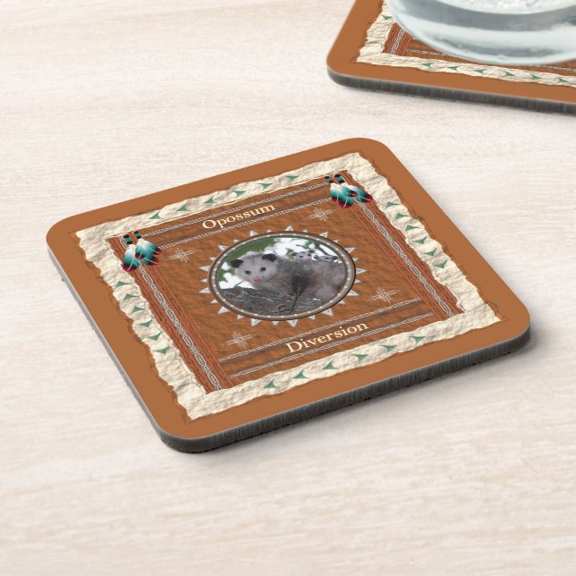 Dessous-de-verre Énergie de diversion de l'opossum (Côté gauche)
