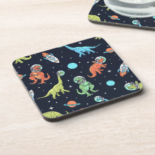 Dessous-de-verre Enfants Dinosaur Astronaut Motif