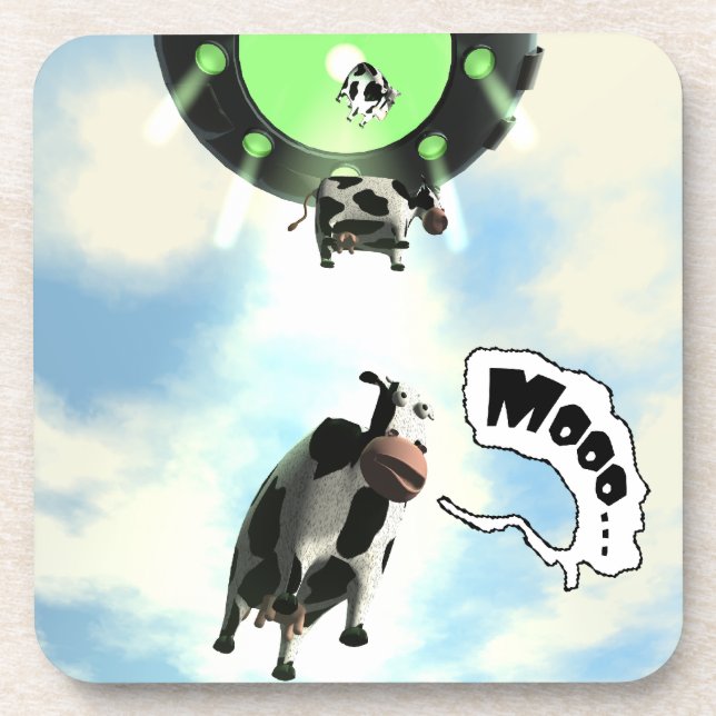 Dessous-de-verre Enlèvement de vaches UFO (Devant)