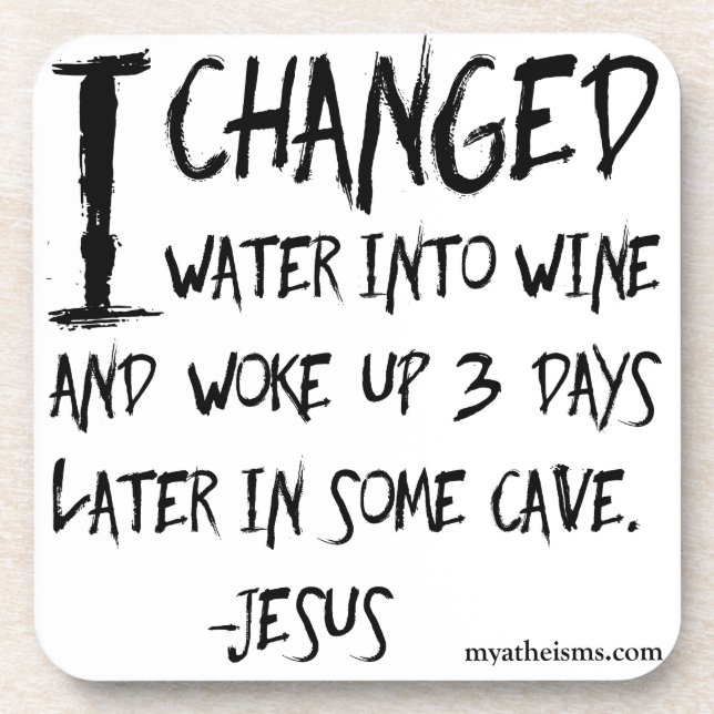 Dessous-de-verre Énonciations athées irrévérencieuses et hilares (Devant)