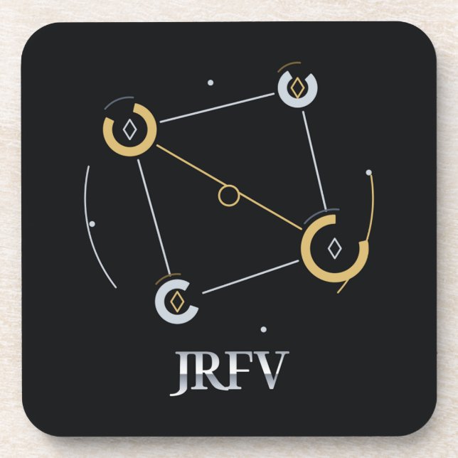 Dessous-de-verre Ensemble de 6 cadrans de constellation JRFV (Devant)