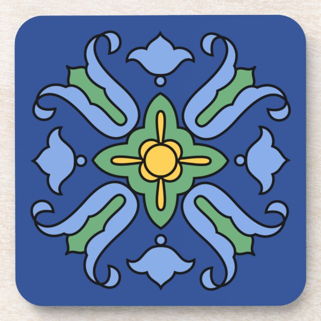 Dessous-de-verre Ensemble de carreaux de Catalina Island des années (Devant)