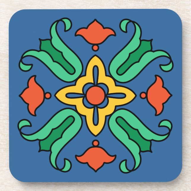 Dessous-de-verre Ensemble de carreaux de Catalina Island des années (Devant)