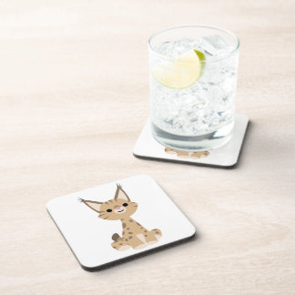 Dessous-de-verre Ensemble de sous-verres dessin animé mignon lynx
