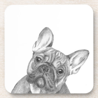 Dessous-de-verre Ensemble mignon de bouledogue français de 6