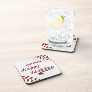 Dessous-de-verre Entraîneur Joyeux Anniversaire Grand Grunge Baseba