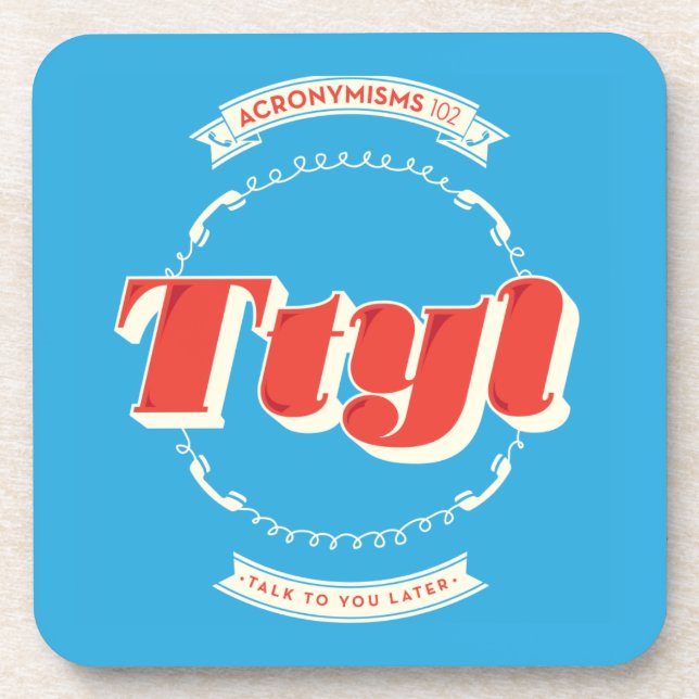 Dessous-de-verre Entretien à vous plus tard (Devant)