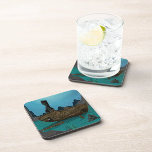 Dessous-de-verre Épave sous-marine