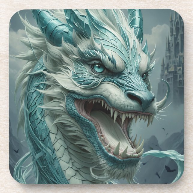 Dessous-de-verre Epic Blue Storm Dragon (Devant)