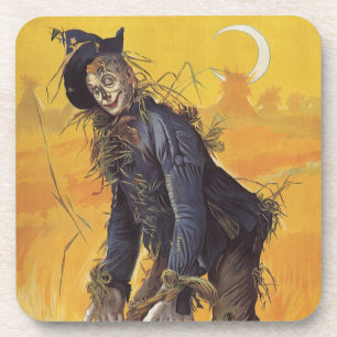 Dessous-de-verre Épouvantail du Magicien d'Oz, Contes de Fées Ancie