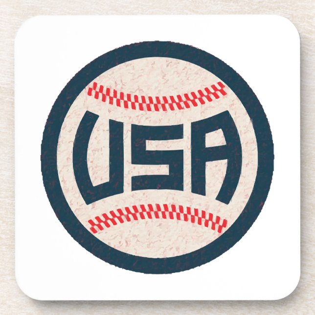 Dessous-de-verre Équipe de baseball USA (Devant)
