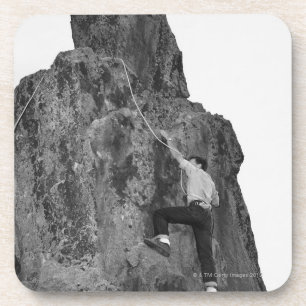 Dessous-de-verre Escalade de roche d'homme
