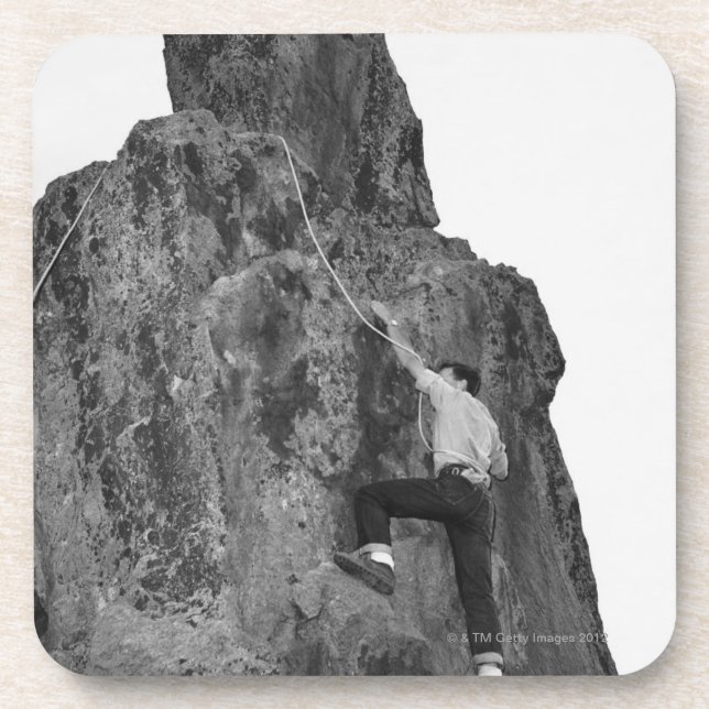 Dessous-de-verre Escalade de roche d'homme (Devant)
