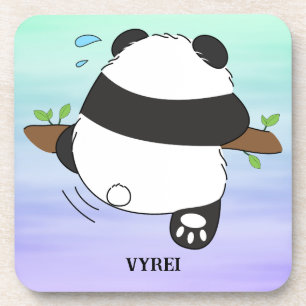 Dessous-de-verre Escalade Panda double face arrière