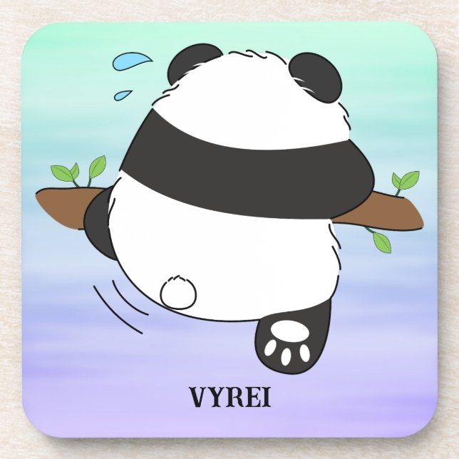 Dessous-de-verre Escalade Panda double face arrière (Devant)