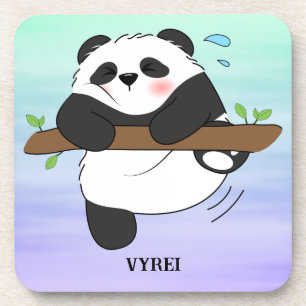 Dessous-de-verre Escalade Panda double face arrière